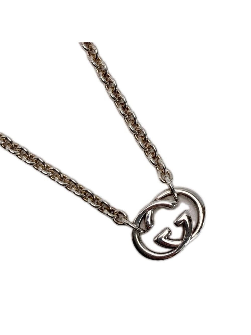 Gucci Interlocking G 925 Sterling Silver Pendant